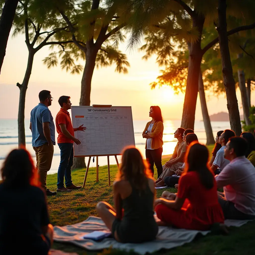 Professional team collaboration